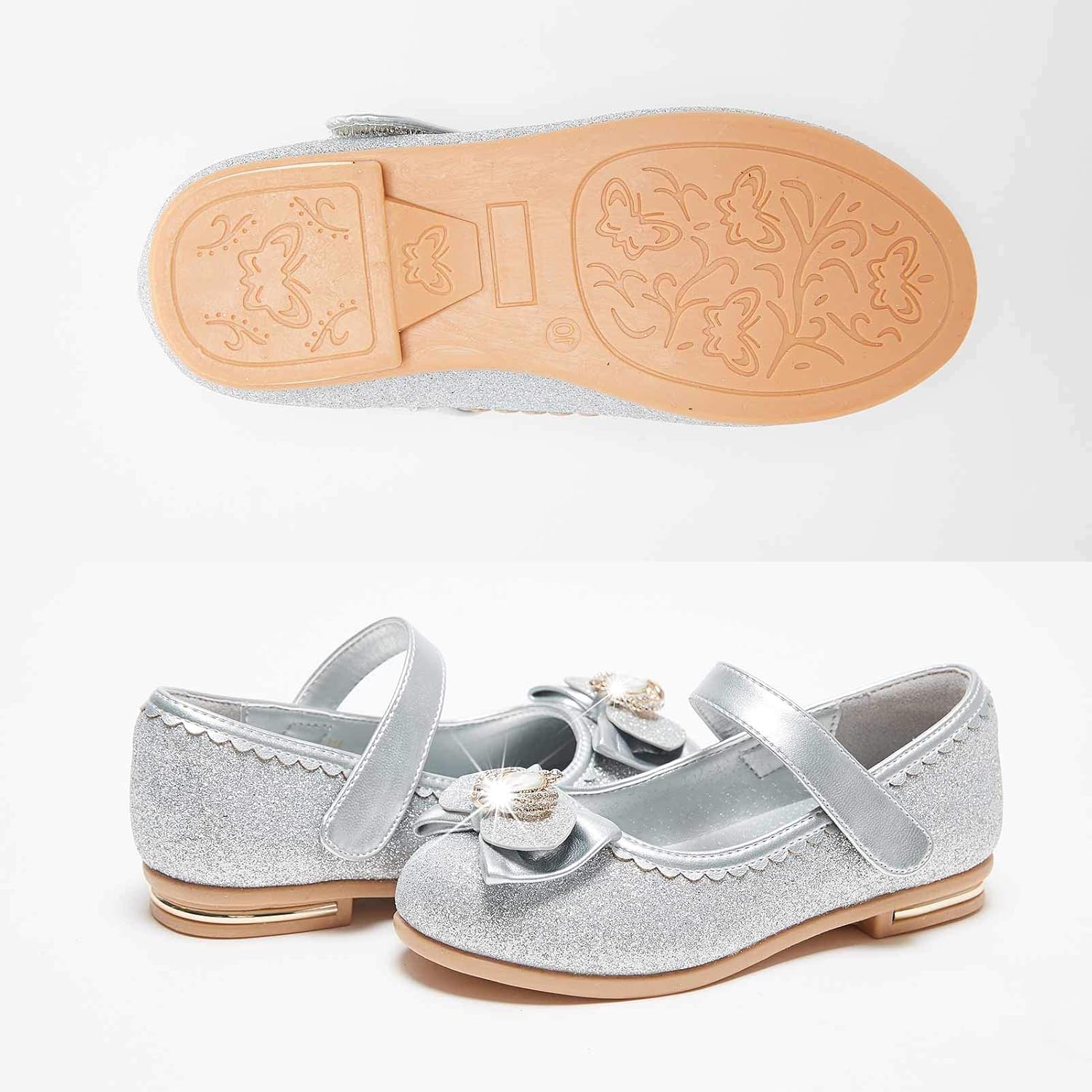 STELLE Girls Mary Jane Shoes Low Heel Party Dress Shoes for Kids: Shoes