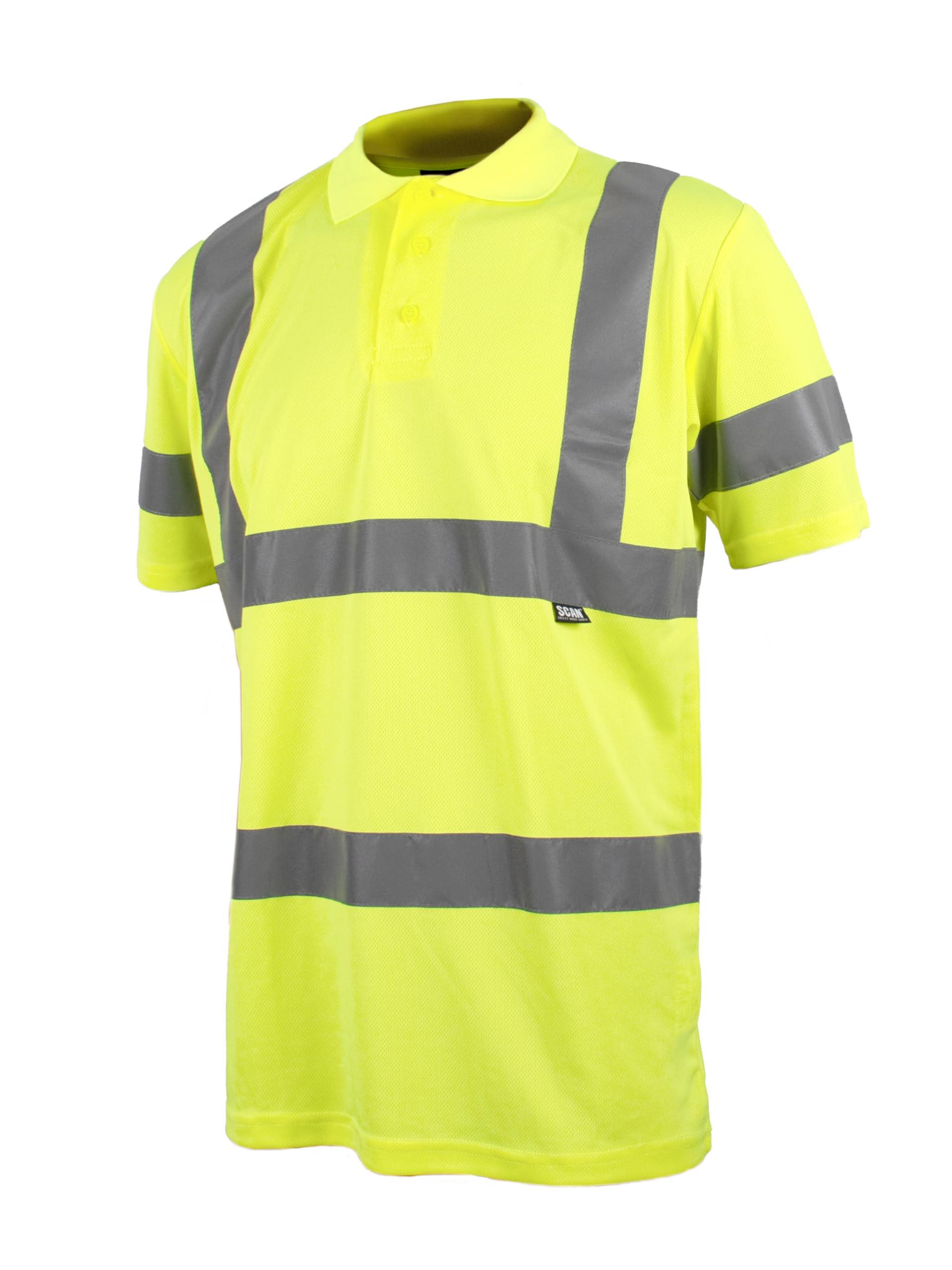 Scan Hi-Vis Polo Shirt Yellow - XL