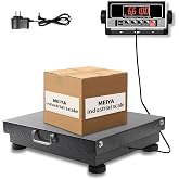 MEIYA Heavy Duty Shipping Scale, 660 lb Industrial Platform Scale | 0.1 lb Accuracy Postal Scale for ackages Small Business &amp; Warehouse with LB/KG, Counting, Tare, Lithium Battery &amp; Adapter