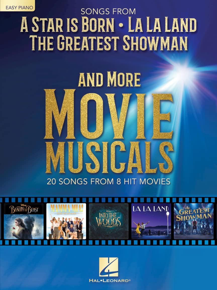 Songs from A Star Is Born, The Greatest Showman, La La Land, and More Movie Musicals | 20 Songs for Beginner's Piano Sheet Music with Lyrics | Film ... Born, the Greatest Showman, La La Land & More