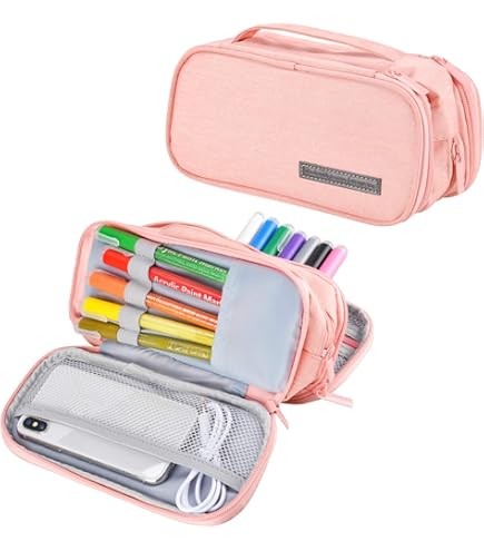CAKEEYUM Künstler-Bleistiftetui – 120 Slots, Oxford-Stoff, 24x20x6 Cm | Mit Lanyard Für Stifte & Marker
