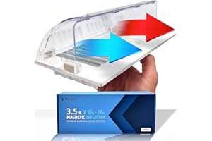 HMMAGNETS Powerful Magnetic Vent Air & Heat Deflector (2 Pack) for Ceiling, Floor and Wall - Will Never Fall Off - Adjustable from 9.2” to 16” - Super Strong Neodymium Magnets (Upgraded Design) | Patent Pending
