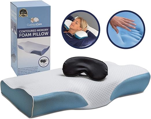 Amazon Com Contoured Orthopedic Memory Foam Pillow For Neck And