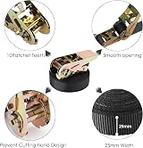 TLGREEN 10 Pack Ratchet Tie Down Straps 6m Heavy Duty 800 kg Endless Belts view 3