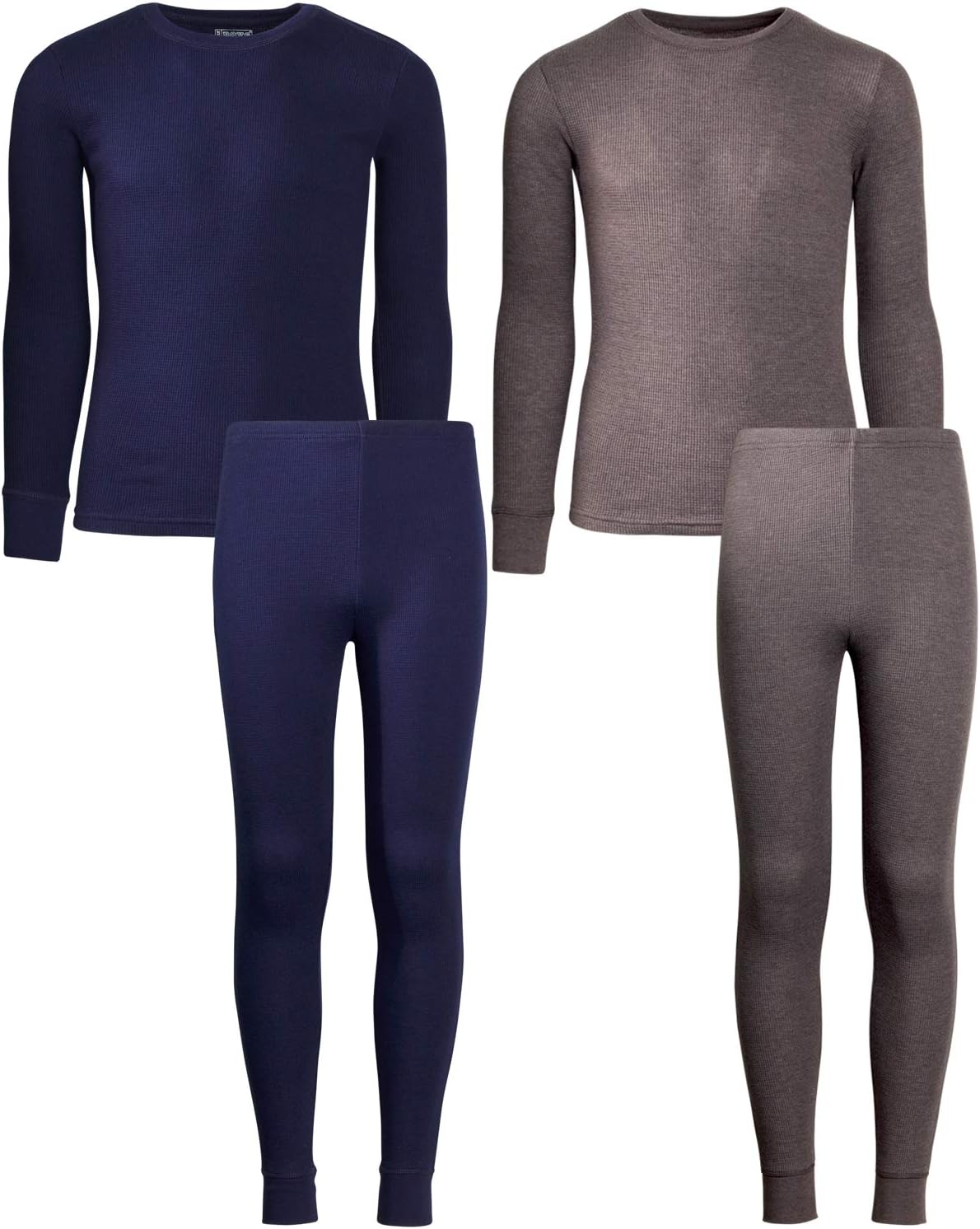 Only Boys Thermal Underwear Set – Boys Winter Base-Layer Long Johns Waffle Knit Thermal Top and Pant (2 Full Sets)