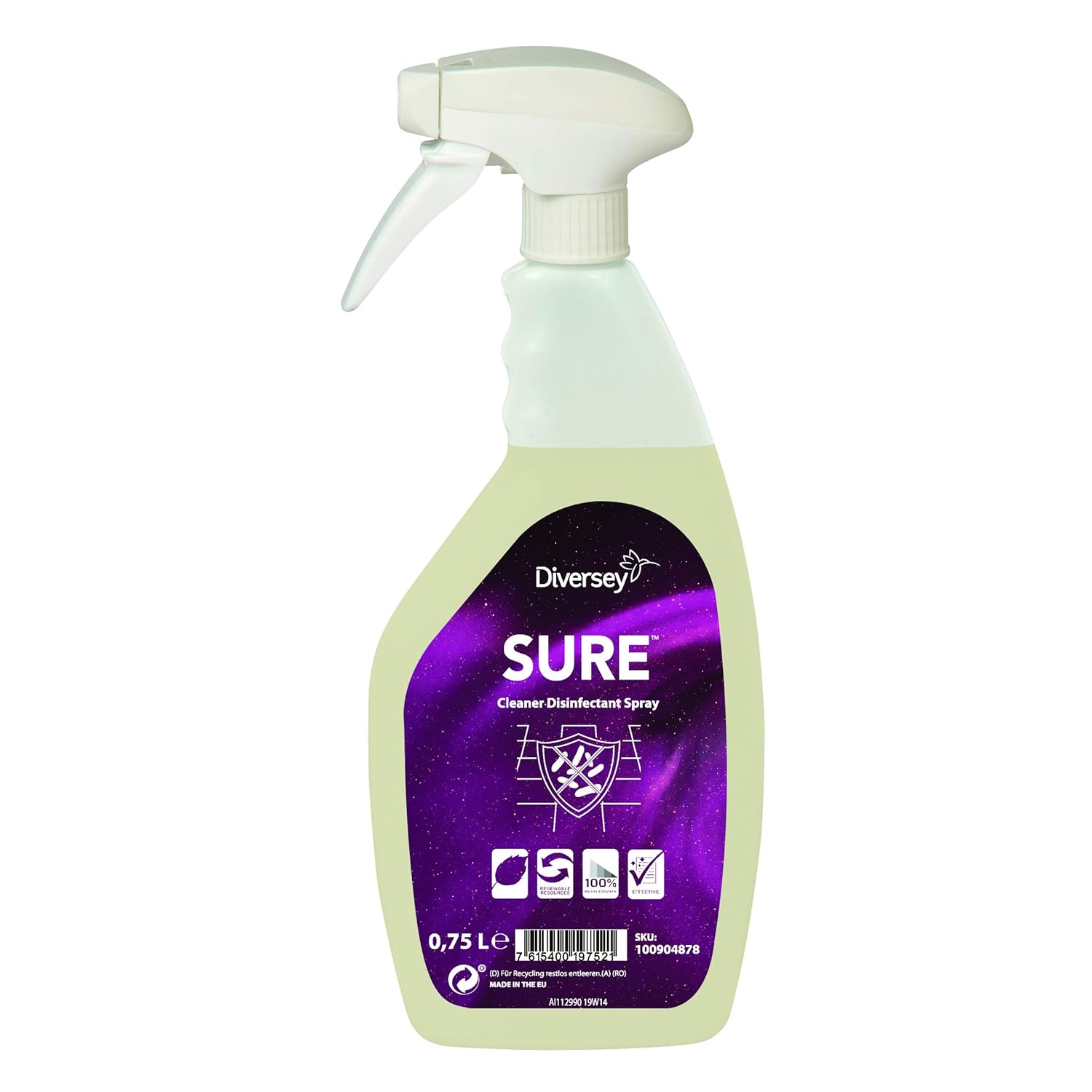 Diversey 100892318 Sure Cleaner Disinfectant Spray Disinfectant Spray