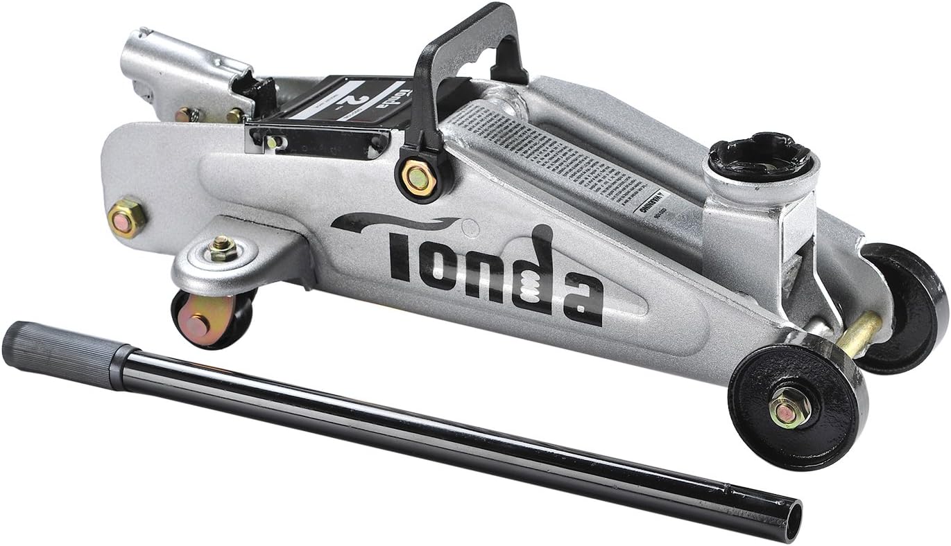 TONDA 2 Ton Capacity Garage Floor Jack Heavy Duty, Quick Lift (The max Height 13 inches): Automotive