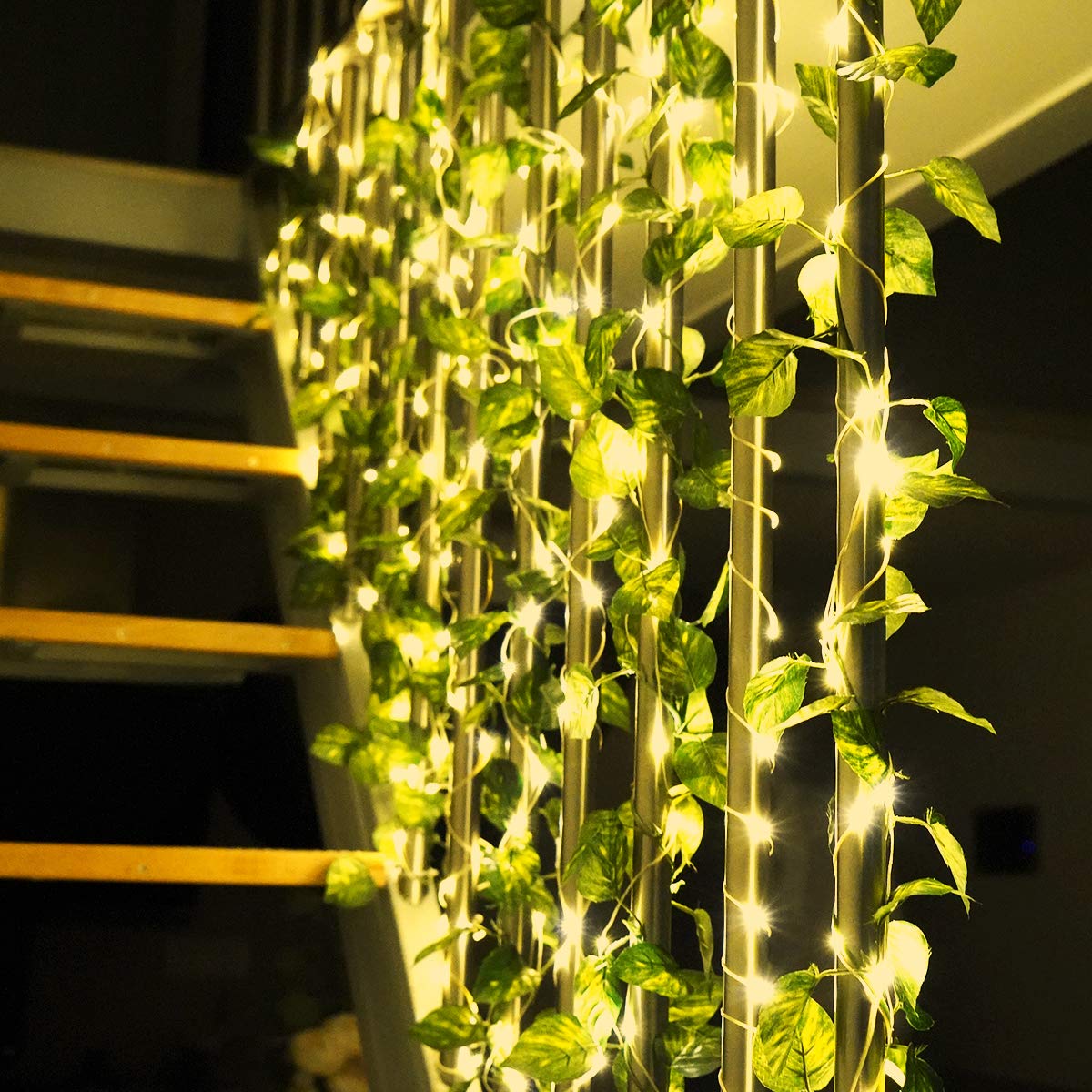 Twinkle String Lights with Remote Control Timer 300 Led USB Powered for Window Curtain Christmas Wedding Party Home Garden Patio Decoration Fairy Lights 118in x 118in (Warm Light)