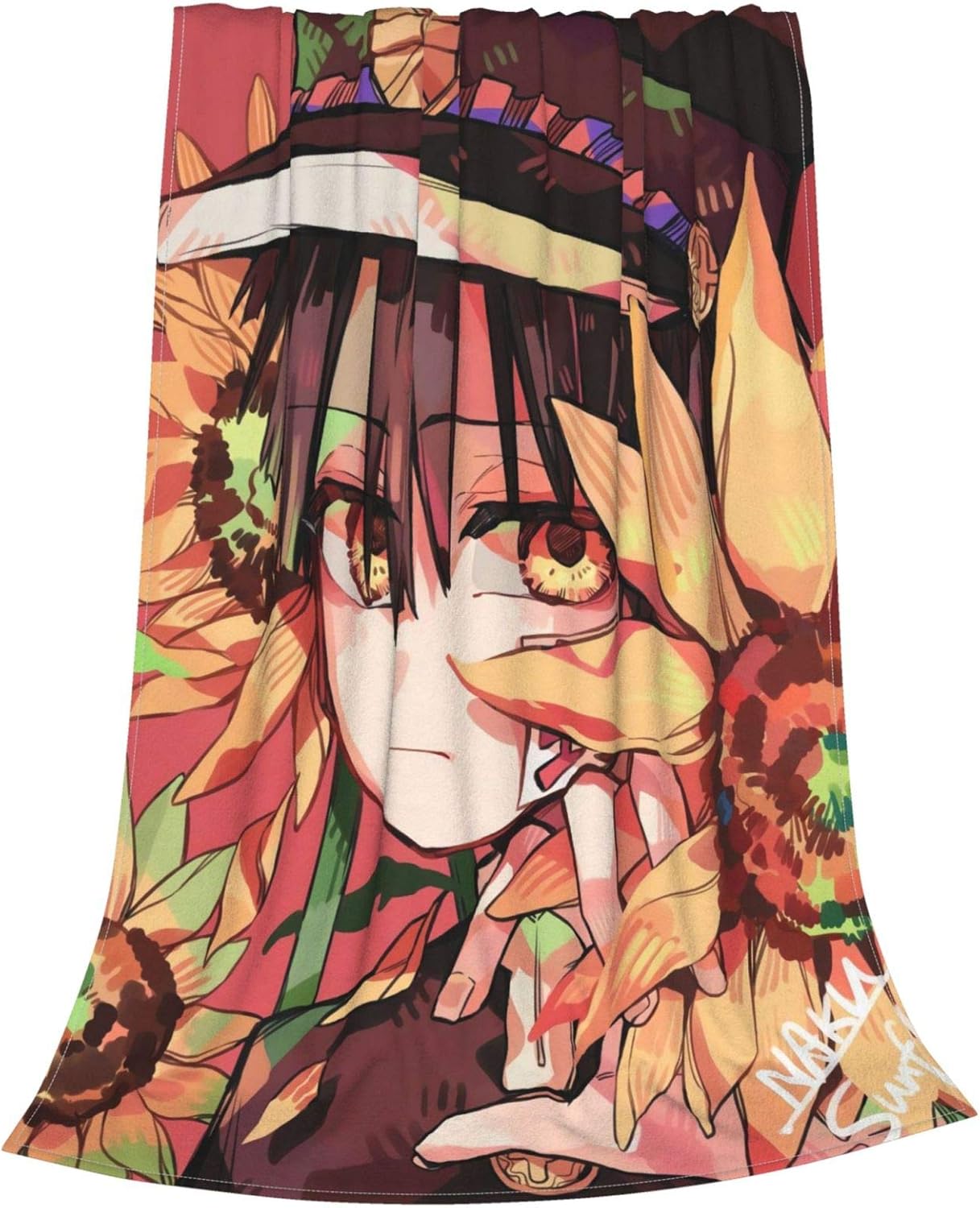 Toilet Bo-und Hana-ko K-un Throw Blankets for Couch and Bed, Anime Ultra Soft Lightweight Plush Microfiber Fleece Blanket, Warm Fuzzy Flannel Blanket Throws 60