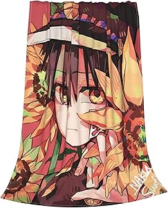 Toilet Bo-und Hana-ko K-un Throw Blankets for Couch and Bed, Anime Ultra Soft Lightweight Plush Microfiber Fleece Blanket, Warm Fuzzy Flannel Blanket Throws 60