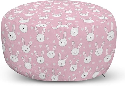 baby pink ottoman