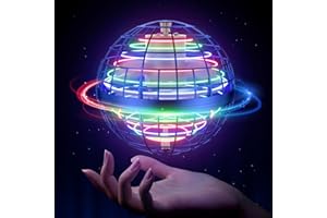 AUNVITO 2024 Flying Orb Ball Toy, Upgraded Cosmic Globe Boomerang Ball, Flying Orb Ball with Dazzling Lights, Cool Toys Gift for 6+ Year Old Teens Outdoor Toys (Blue)