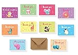 Safari Baby Shower Thank You Cards - 40 Kids