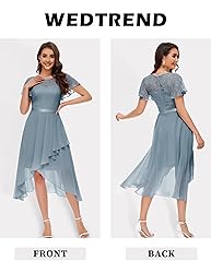 Wedtrend Women's Formal Dress Ruffle Cocktail Party