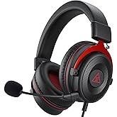 EKSA E900 Gaming Headset with Microphone - PC Headset with Detachable Noise Canceling Mic, 3D Surround Sound, Wired Headphone