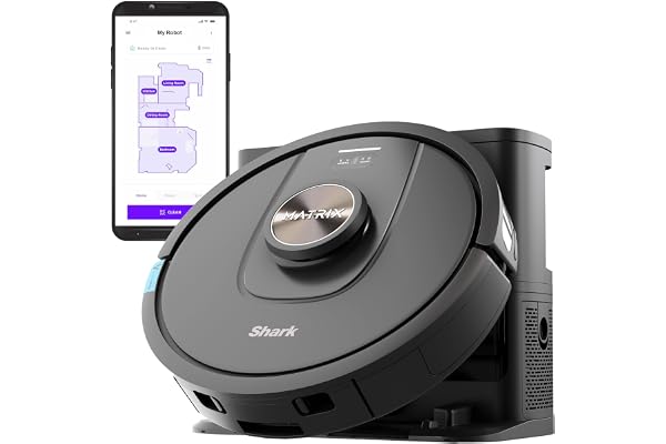 Shark UR2360S Ultra Robot Vacuum, with Matrix Clean, Precision Mapping, 30-Day Capacity HEPA Bagless Self Empty Base, Self-Cleaning Brushroll Perfect for Pet Hair, WiFi, Black (Renewed)
