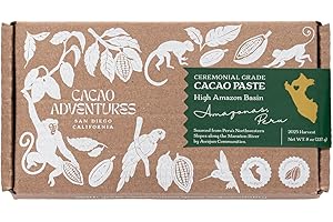 Cacao Adventures Ceremonial Cacao Block | 100% Pure Cacao from Peru, Untempered, Unsweetened, Vegan, 8 oz | Ethically sourced