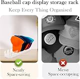 Gzsekken Acrylic Baseball Cap Holder Rack for 7 Hats Display Organizer Clear No view 4