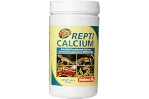 Zoo Med Repti Calcium Ultra Fine Precipitated Calcium Carbonate Reptile Supplement without Vitamin D3, 12-Ounce