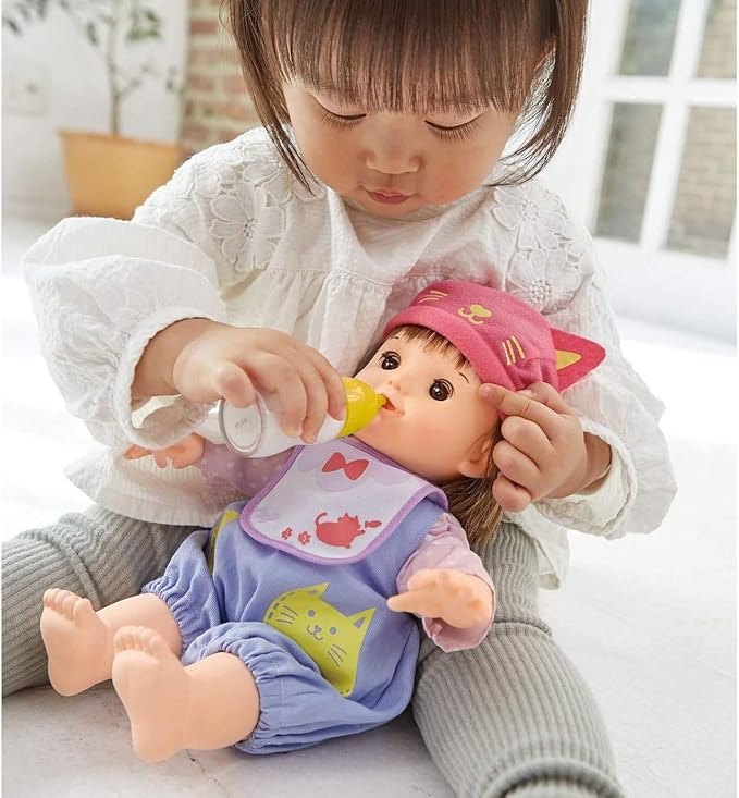 Amazon あたしがママよ 赤ちゃんぽぽちゃん お世話お道具つき ぽぽちゃんのお買いものベビーカー カゴ お世話テーブルつき ラズベリーピンク セット買い 抱き人形 おもちゃ