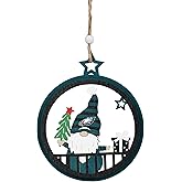FOCO NFL Philadelphia Eagles Wooden Gnome Circle Ornament – Officially Licensed Holiday Decoration