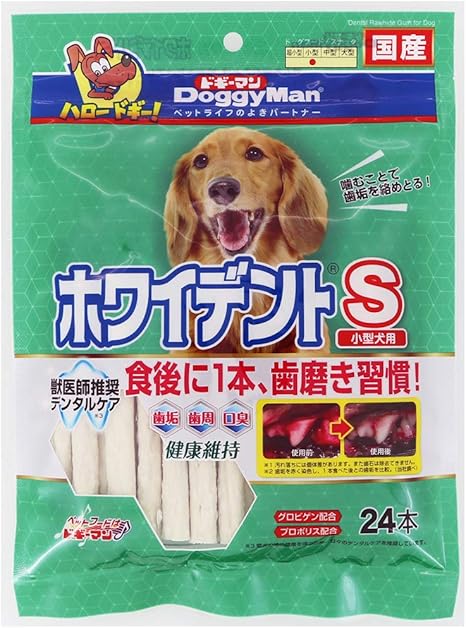 Amazon ドギーマン ホワイデントスティック S 超徳用 24本 ドギーマン ガム ローハイド 通販
