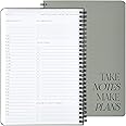 Beautiful Daily Planner And Notebook With Hourly Schedule - Aesthetic Spiral To do List Notepad to Easily Organize Your Work Tasks And Appointments - The Perfect Office Supplies For Women