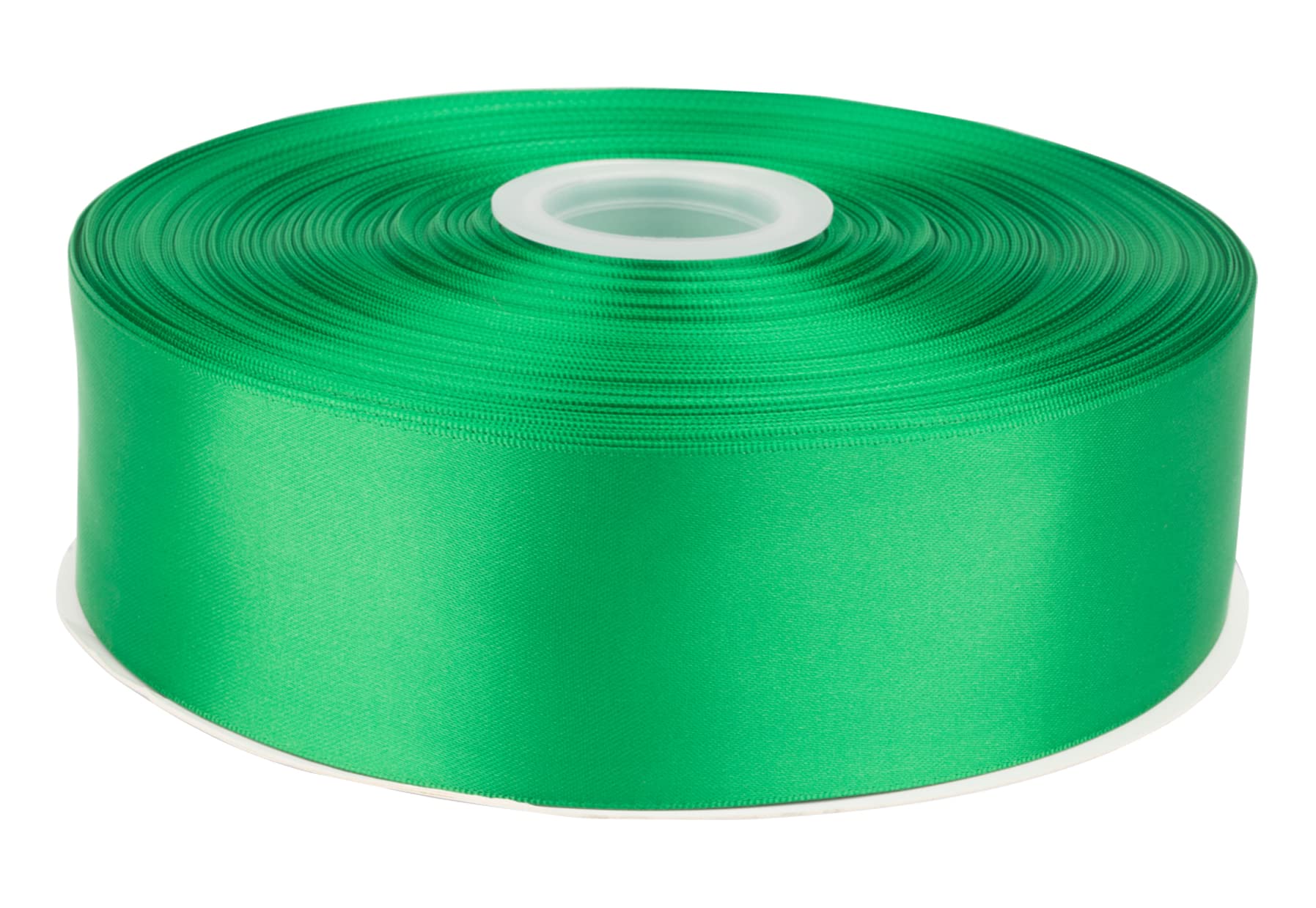 Fondersy 91 Meters Emerald Double Faced Satin Ribbon - 50mm Width for Wedding, Gift Wrapping, Floral Arrangement and Crafts