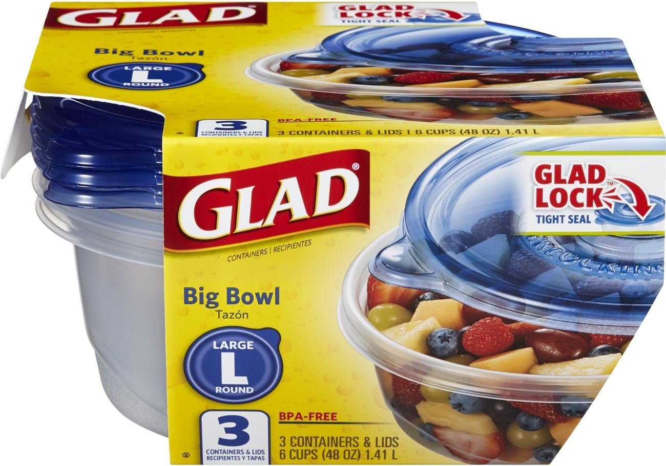 Glad Food Storage Containers Big Bowl Container 48 Ounce 3