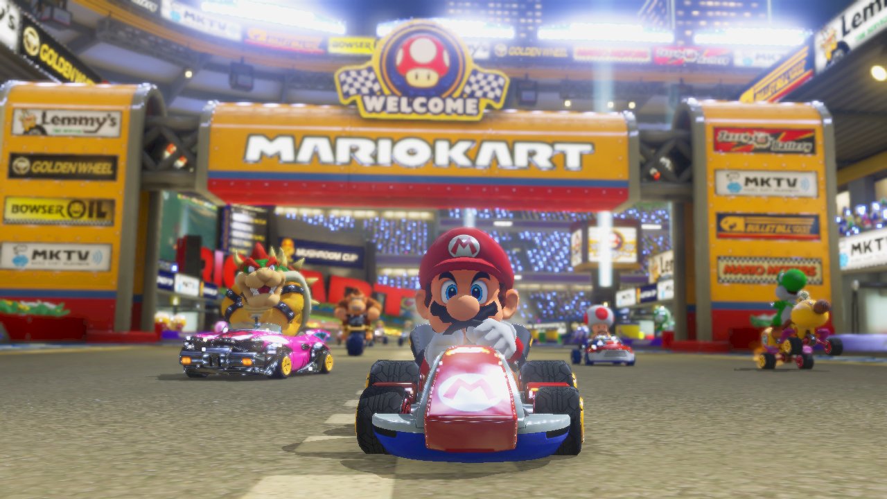 Amazon Com Nintendo Wii U 32gb Mario Kart 8 Pre Installed Deluxe Bundle Video Games