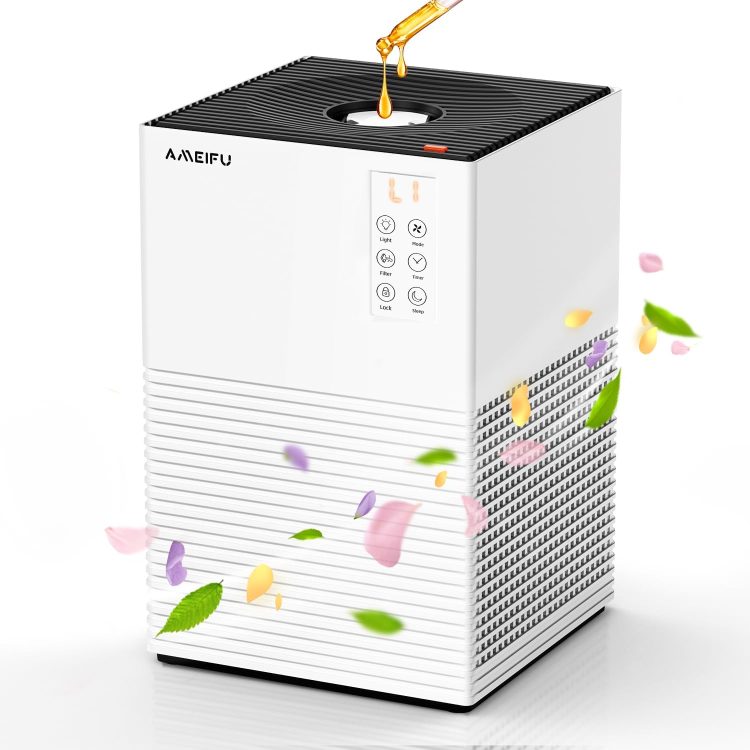Photo 1 of Air Purifier for Home Large Room Up to 1200 Sq Ft, Air Cleaner with H13 Filter, Air Quality Sensor, 4 Timers, 3 Speeds Fan, Quite Air Purifier for Dust, Pet Hair, Pollen