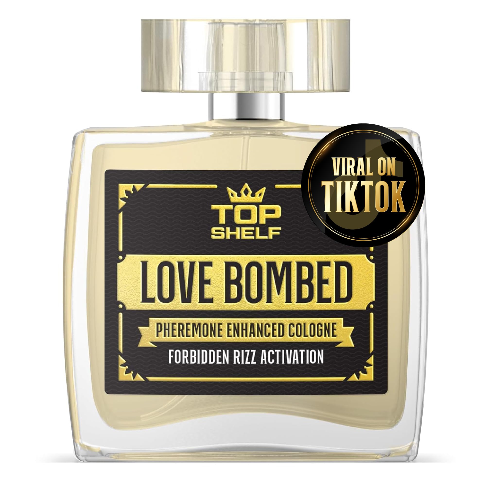 Top Shelf Grind Love Bombed - Pheromone Cologne for Men | Bold Attraction & Confidence | Male Perfume Oil Infused | Long-Lasting Pheromones Spray | Made in USA | 100ml