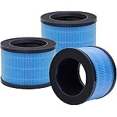 Fylmir 3 Pack MK01 Replacement Air Filter Compatible with Aroeve MK01 MK06 Air Puri-fier,4-in-1 True HEPA Replacement Filter, Compatible Air Puri-fier with Fre Aire KN6391, HAP601, MJ001H, DH-JH01