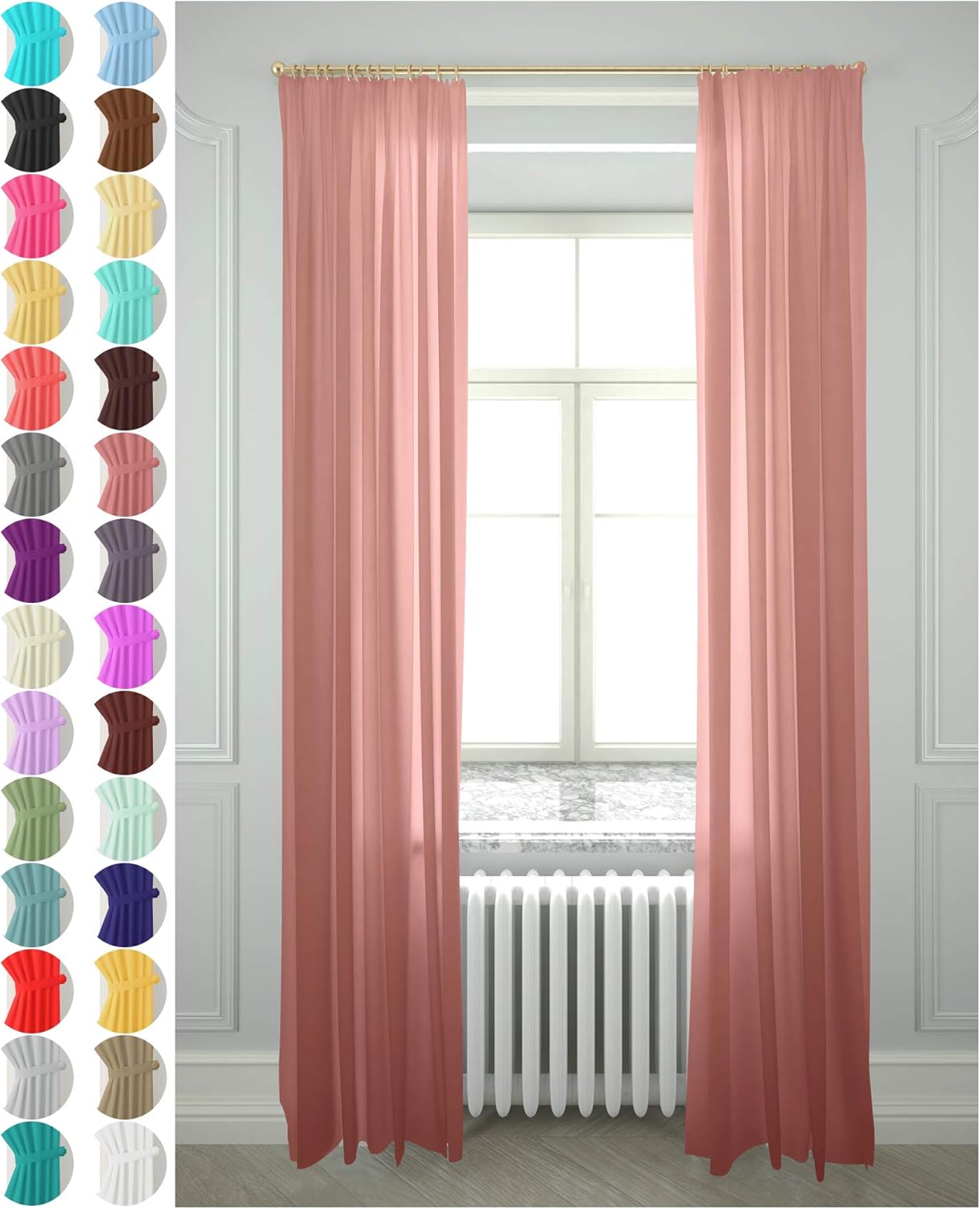 Tende Jacquard Con Nappe Bohemien - Set Di 2 Pannelli Effetto K 873789 - Foto 7