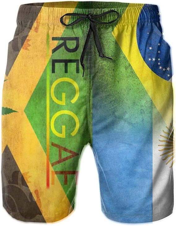 Amazon Co Jp ブラジルアルゼンチン国旗メンズサマービーチショーツ アスレチックトランクス 服 ファッション小物