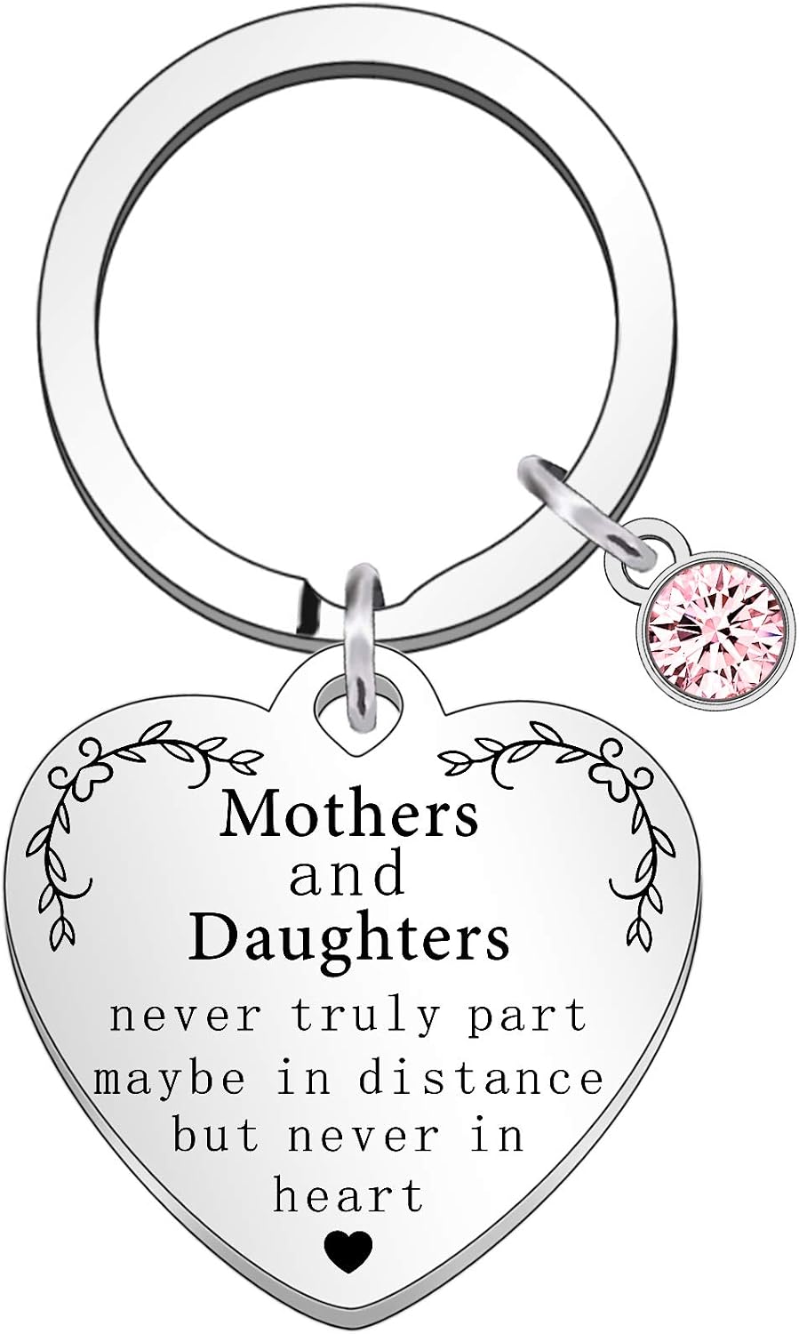 QMVMV Mother Daughter Gifts Heart Love Keyring Keyrings for Women Mom Daughter Gifts Christmas Thanksgiving Birthday Mother's Day Present