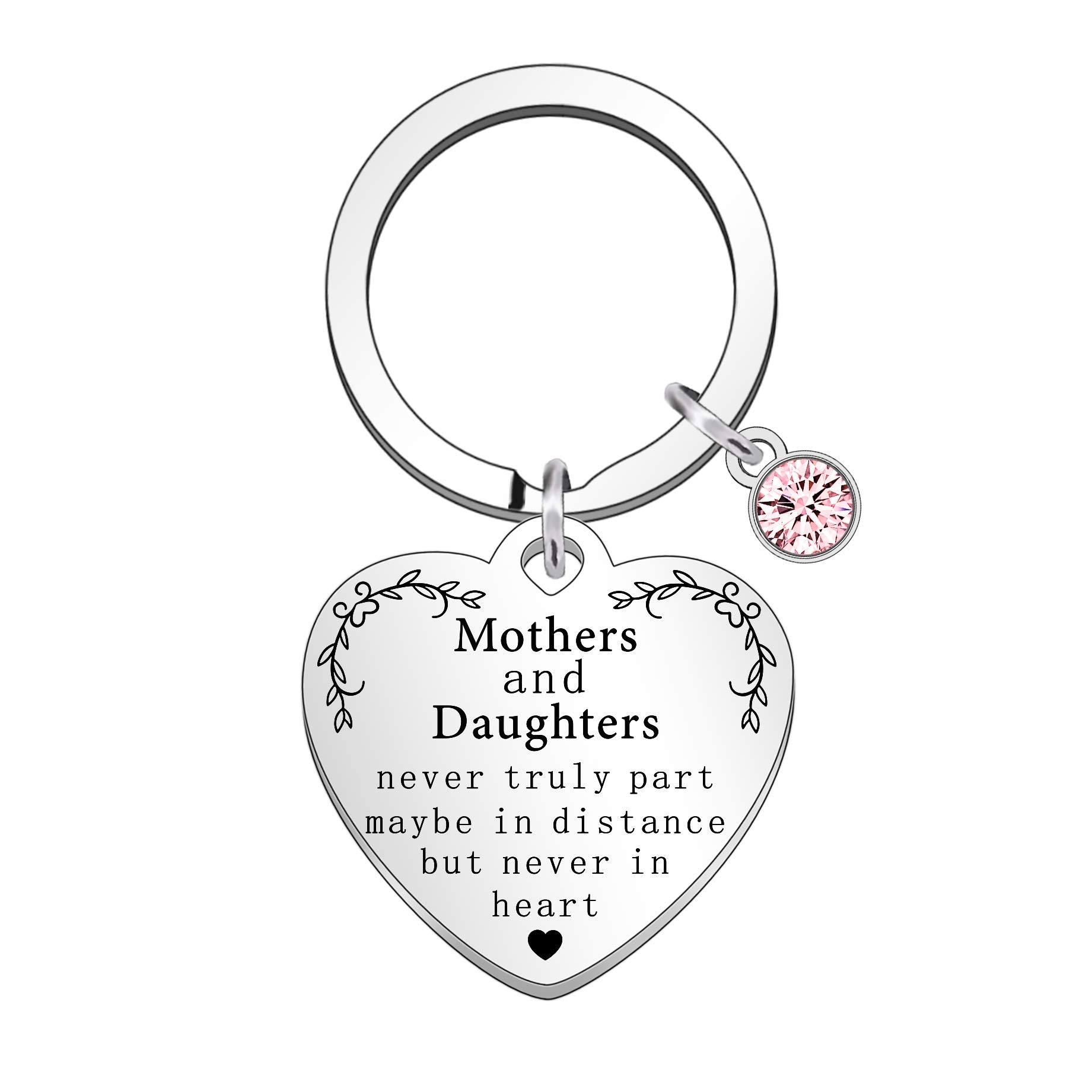 QMVMV Mother Daughter Gifts Heart Love Keyring Keyrings for Women Mom Daughter Gifts Christmas Thanksgiving Birthday Mother's Day Present