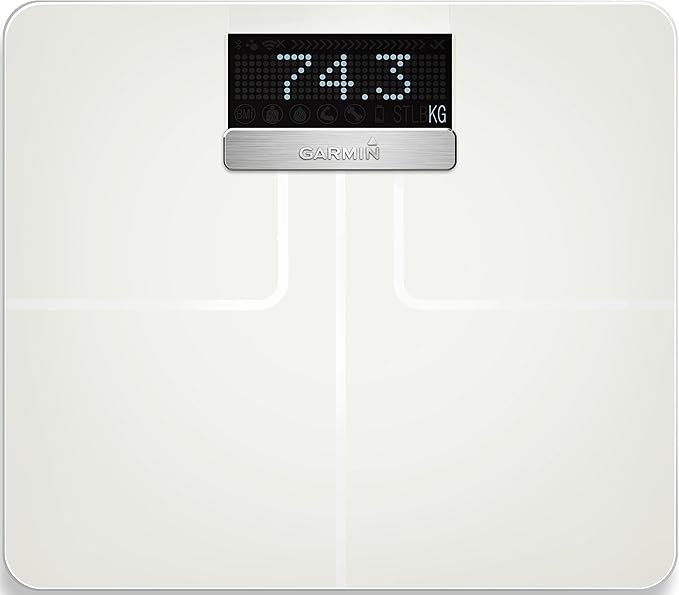 Garmin Index Smart Scale with Connected Features Measures Weight, Body Mass Index, Body Fat