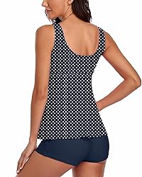 Omichic Modest Tankini Swimsuits for Women Two