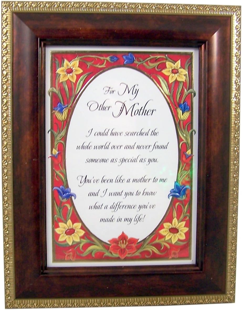 Heartfelt Collection for My Other Mother Gold Embossed Print in Frame, 9 Inch