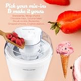 Andrew James Ice Cream Maker 1.5L – Home Frozen Desserts White view 4