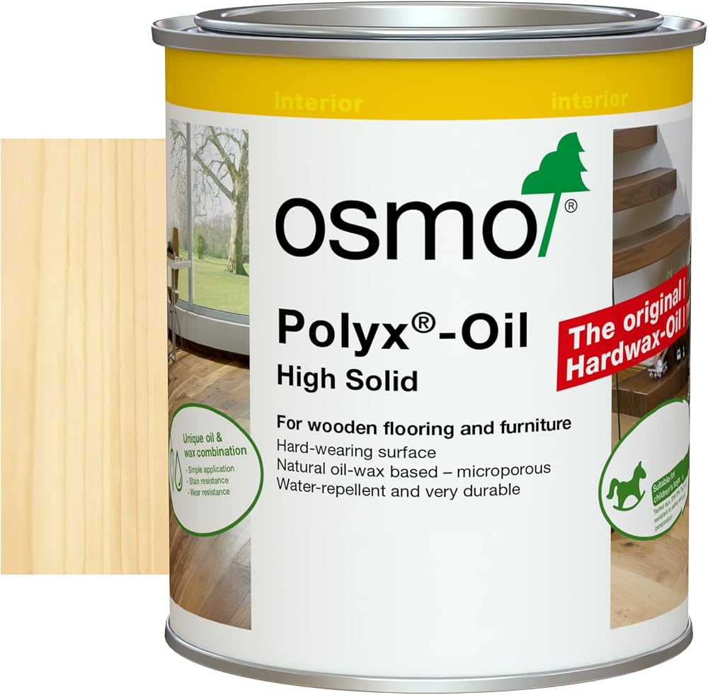 Osmo Polyx Oil 3062 Clear Matt 750ml Hard Wax Oil for Wood Furniture Floors