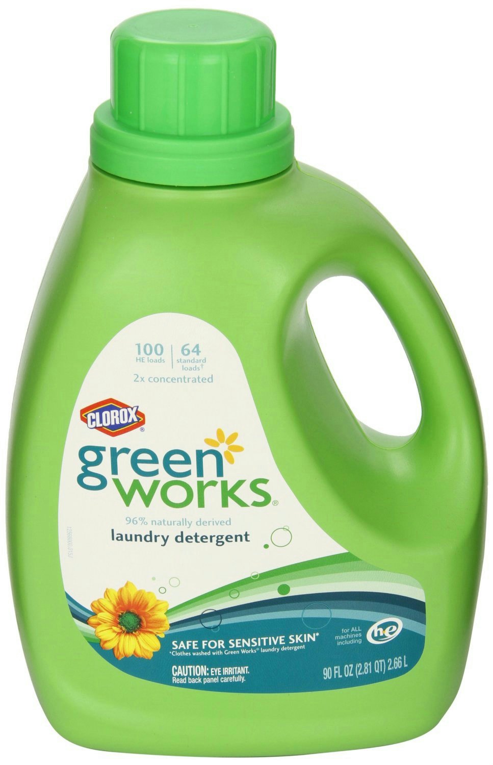Green Works CLO 30319 90 oz Liquid Laundry Detergent Bottle