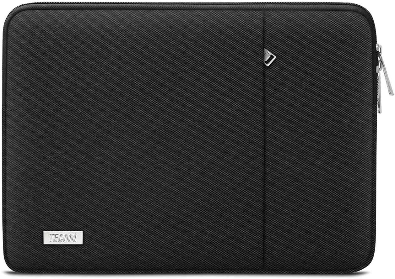 TECOOL 15.6 Inch Laptop Sleeve Protective Laptop Case 15.6 Inch for 15 15.6" HP Lenovo ThinkPad IdeaPad Dell Acer Asus Notebook Chromebook,Water-resistant Computer Case Laptop Bag with Pockets,Black - Image 4
