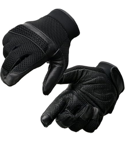 lemohoney03　0324 Milwaukee Leather SH729 Men's Black Perforated Leather Full