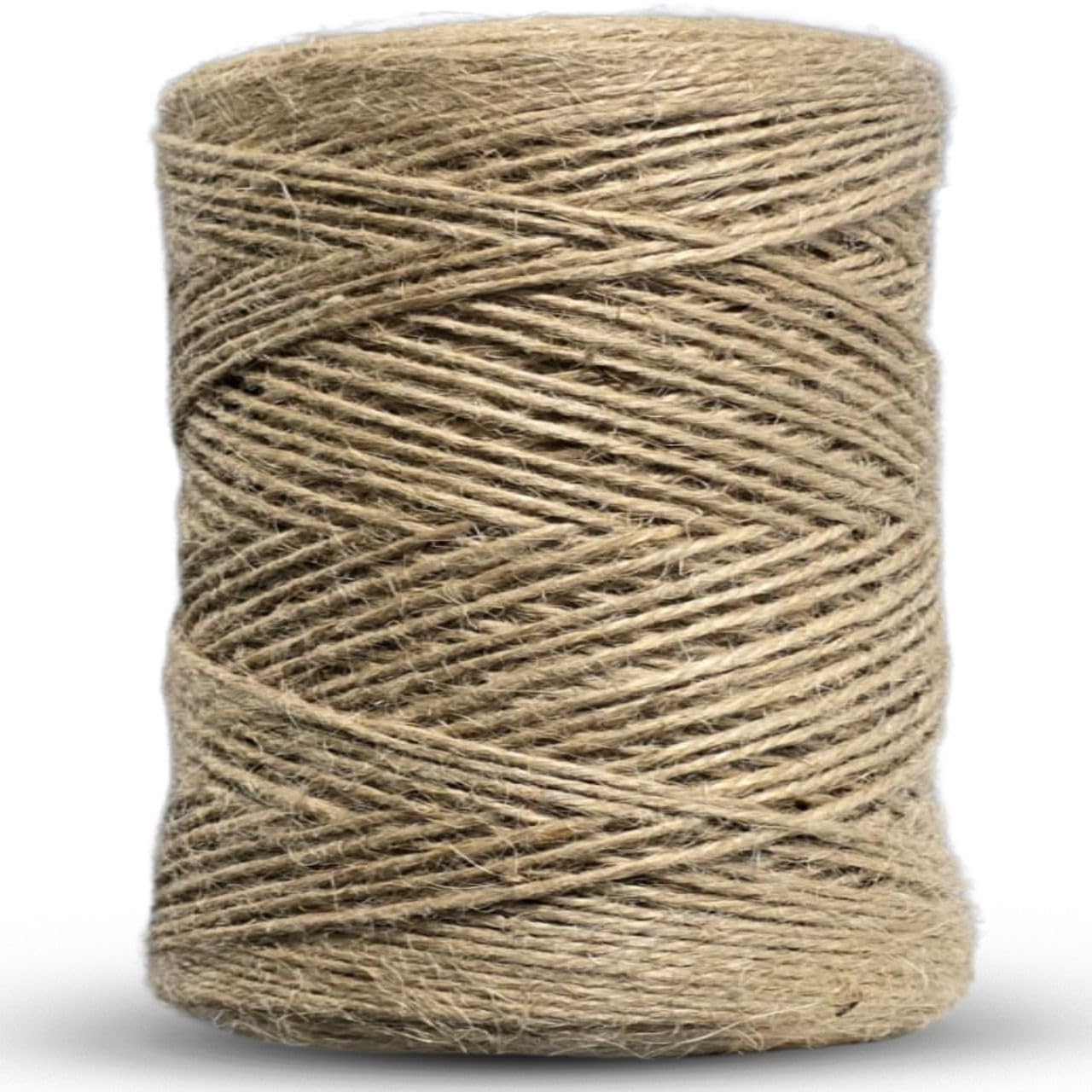 ZYBUX - Jute Twine String, 3 Ply 2.0mm Thick Garden Twine String for DIY Crafts, Gift Wrapping, Bundling Packing and Gardening (200m 3PLY Jute Twine)
