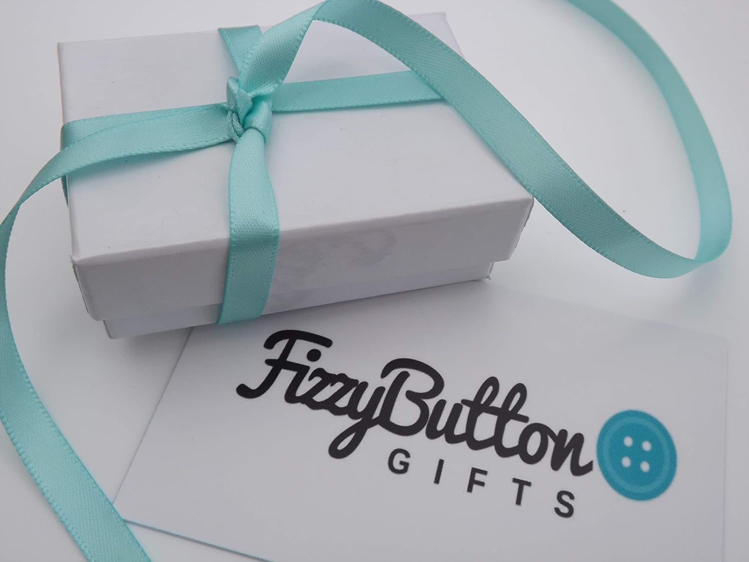 FizzyButton Gifts Pitbull Terrier Puppy Dog Keyring Key Ring with Stainless Steel Silhouette Charm and Turquoise Gift Box - Image 3