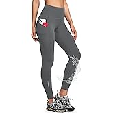 Ewedoos Womens Fleece Lined Leggings Water-Resistant Thermal Winter Fleece Leggings for Women with Pockets Ski Hiking