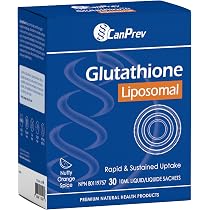 CanPrev Liposomal Glutathione Liquid Supplement, 30 Sachets, 30 Day Supply