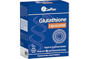 CanPrev Liposomal Glutathione Liquid Supplement, 30 Sachets 30-Day Supply - Nutty Orange Spice Flavor - L Glutathione for Ant